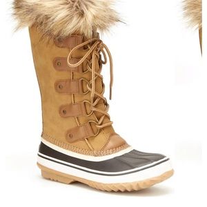 JBU BY JAMBU BELLA WOMENS FAUX FUR TRIM WINTER BOOTS